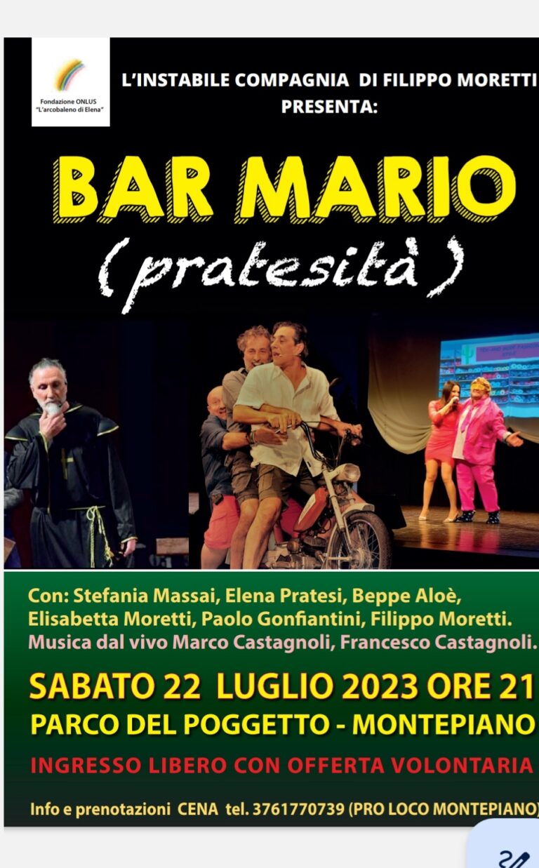 SPETTACOLO DI BENEFICENZA “BAR MARIO”